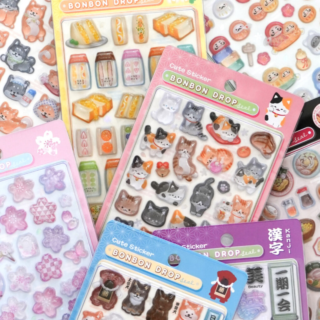 【ボンボンドロップシール】ボンドロ和柄の新作きたー♡ロフト・ハンズ・ドンキホーテ・お土産店などに1月末〜2月上旬に順次入荷！