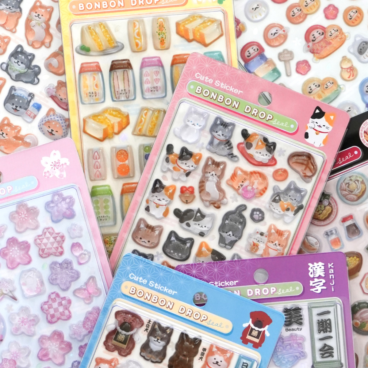 【ボンボンドロップシール】ボンドロ和柄の新作きたー♡ロフト・ハンズ・ドンキホーテ・お土産店などに1月末〜2月上旬に順次入荷!