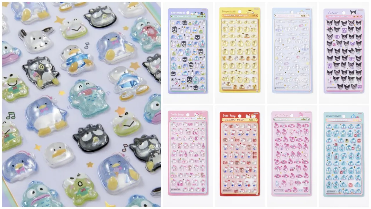 【しまむら発シャンブル】ボンボンドロップシール『サンリオキャラクターズミニ』オンラインストアでいよいよ販売スタート!