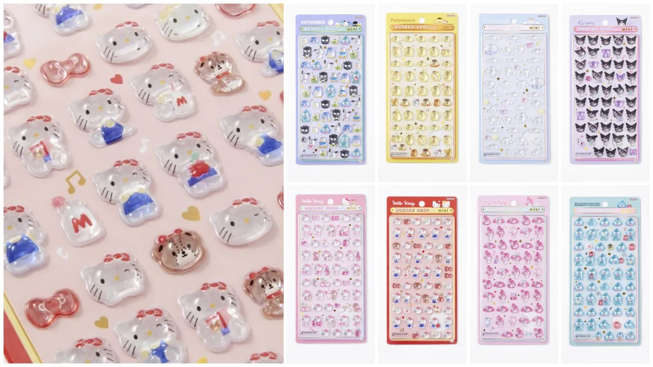 【しまむら発シャンブル】ボンボンドロップシール『サンリオキャラクターズミニ』オンラインストアでいよいよ販売スタート!