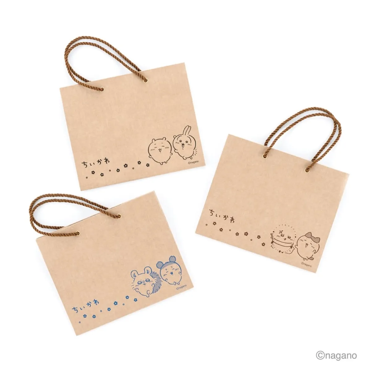 キャンドゥなど100円ショップで販売【ちいかわ100円雑貨 第8シリーズ】ちいかわ クラフトギフトバッグ2 4513750187410