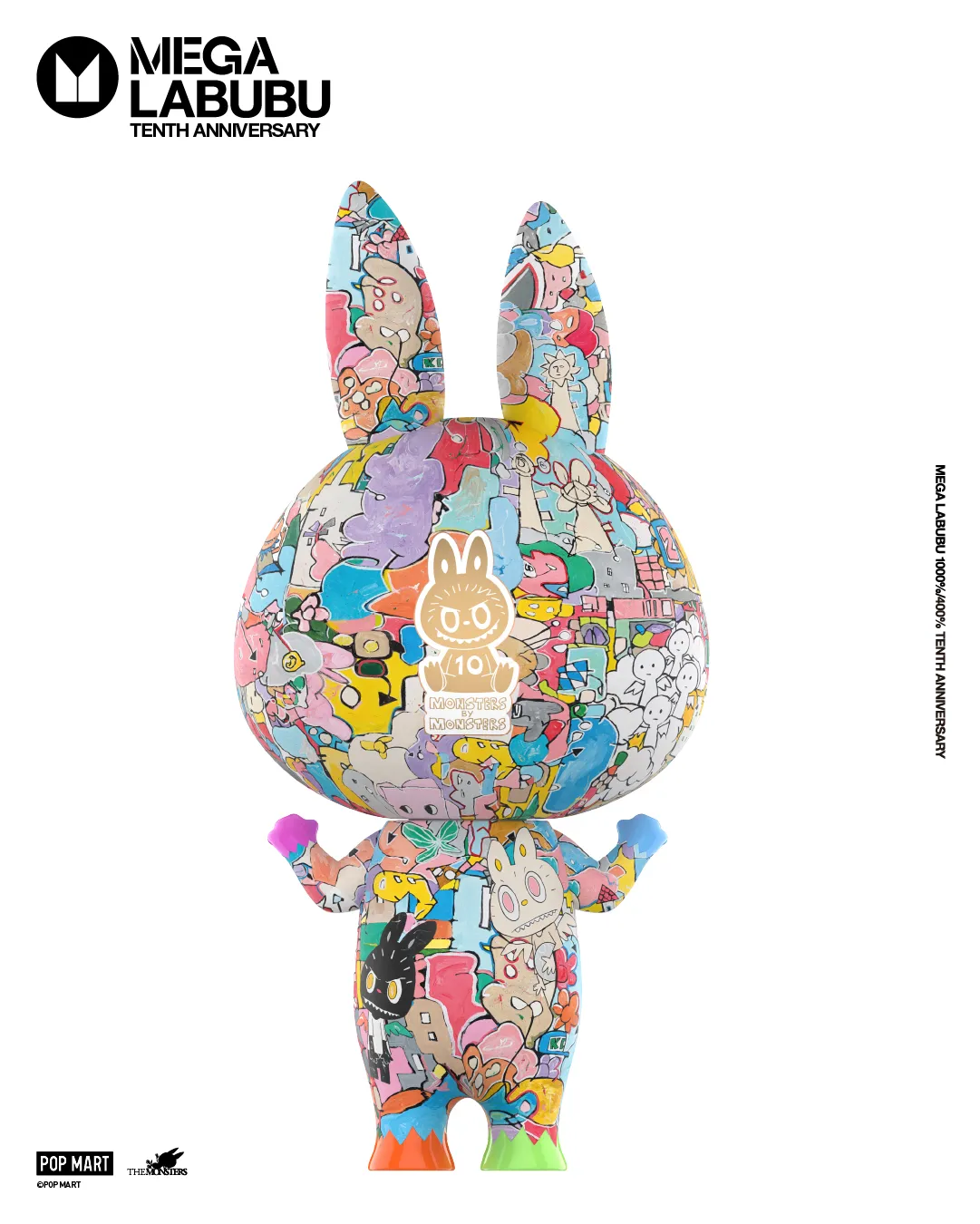 【ポップマート】ラブブ10周年記念！メガラブブ「MEGA LABUBU 1000% Tenth Anniversary」1月28日(水)発売♡オンラインは先着、店舗は抽選販売！