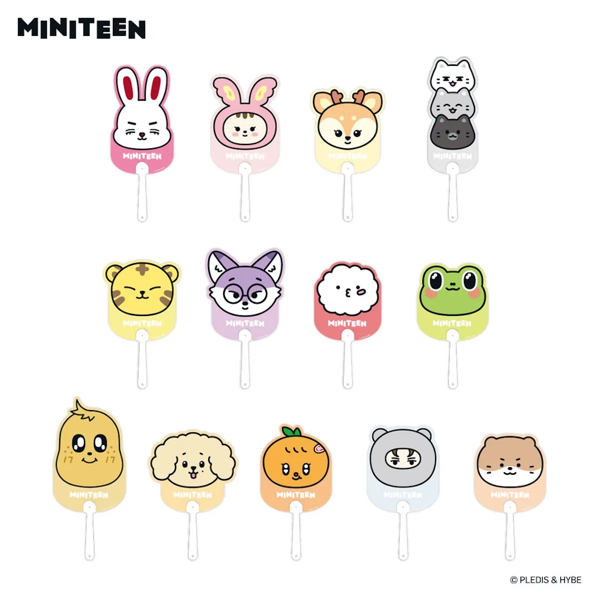 【SEVENTEEN(セブチ)】 MINITEEN FAN(うちわ) ¥750(税抜)