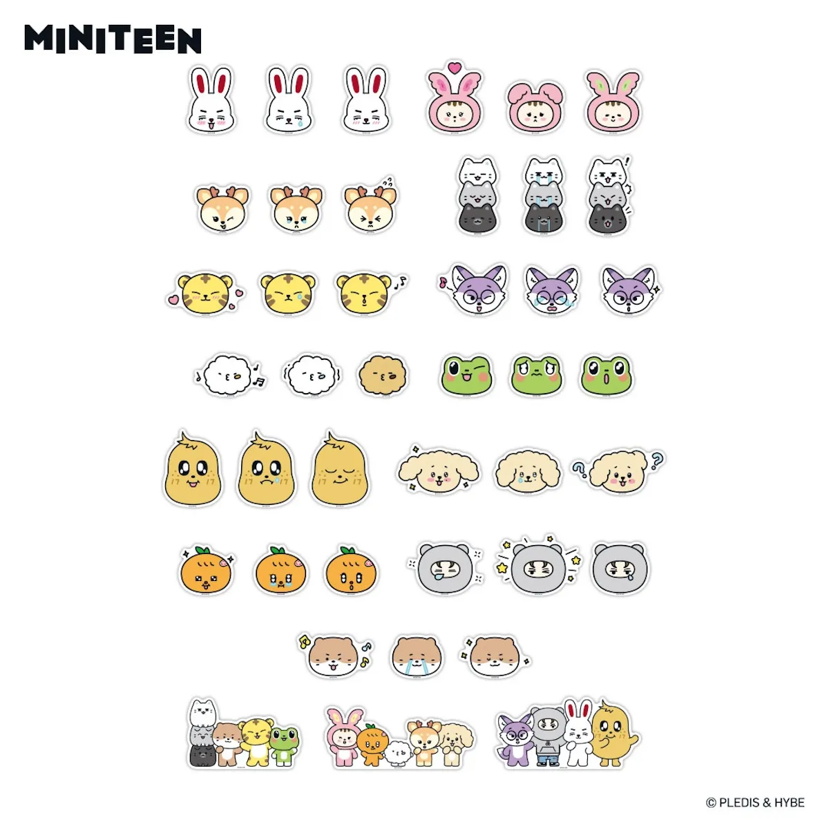 【SEVENTEEN(セブチ)】 MINITEEN STICKER SET(ステッカーセット) ¥1,350(税抜)