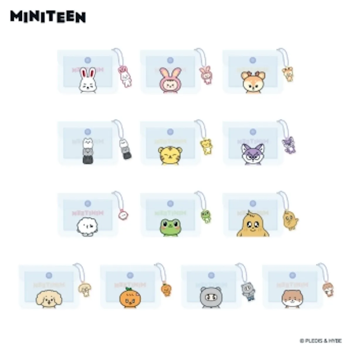 【SEVENTEEN(セブチ)】 MINITEEN PVC TRANSPARENT STORAGE POUCH(PVCクリアポーチ) ¥1,950(税抜)