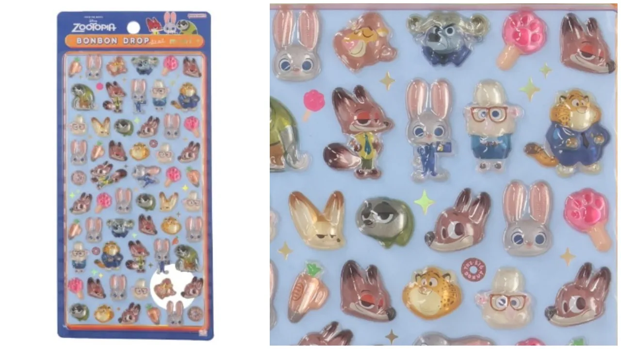 ボンボンドロップシールミニ(ズートピア)500円(税込550円)