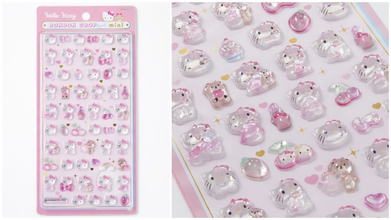 ボンボンドロップシールミニ(ハローキティ ピンク)500円(税込550円)