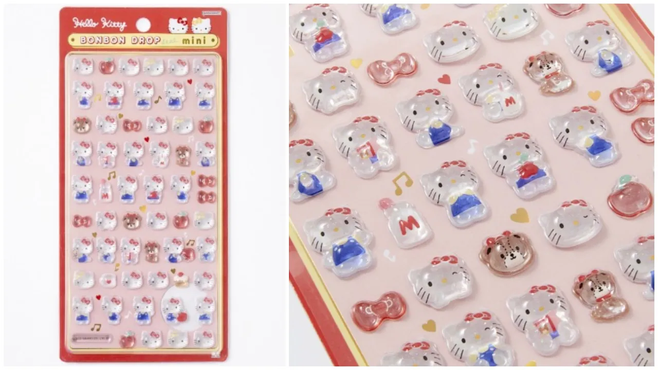 ボンボンドロップシールミニ(ハローキティ レッド)500円(税込550円)