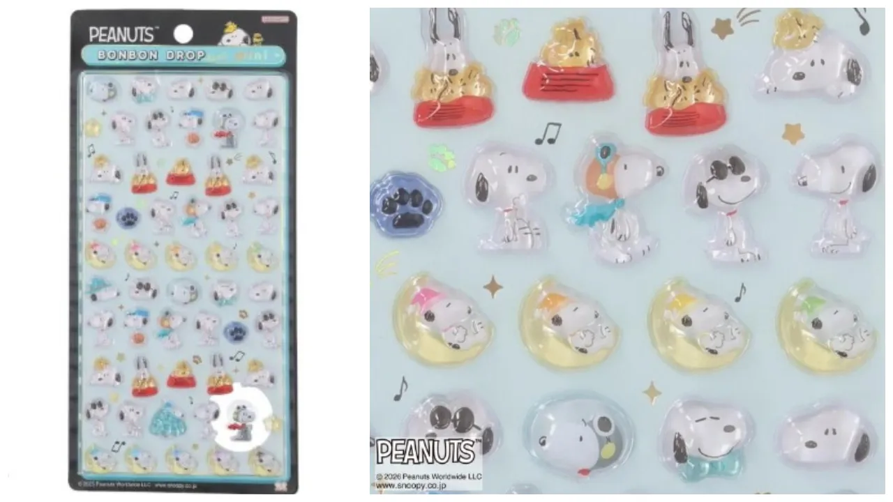 ボンボンドロップシールミニ スヌーピー(PEANUTS 変装)500円(税込550円)