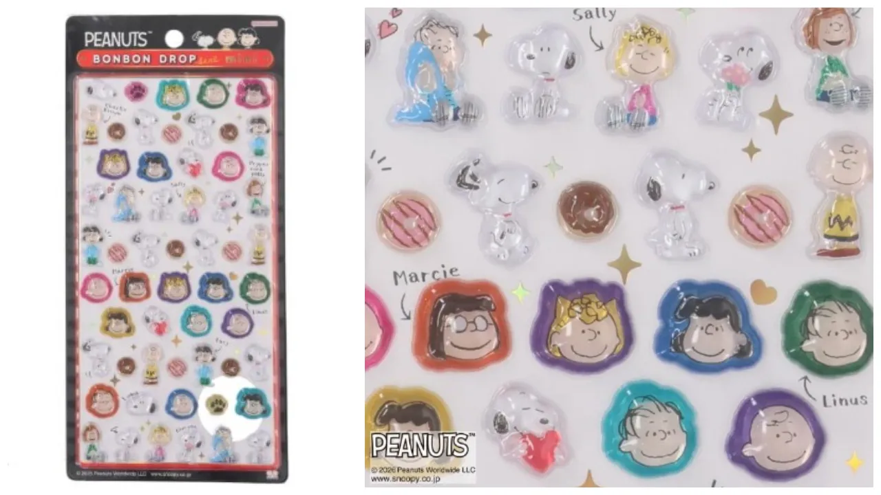 ボンボンドロップシールミニ スヌーピー(PEANUTS フレンズ)500円(税込550円)