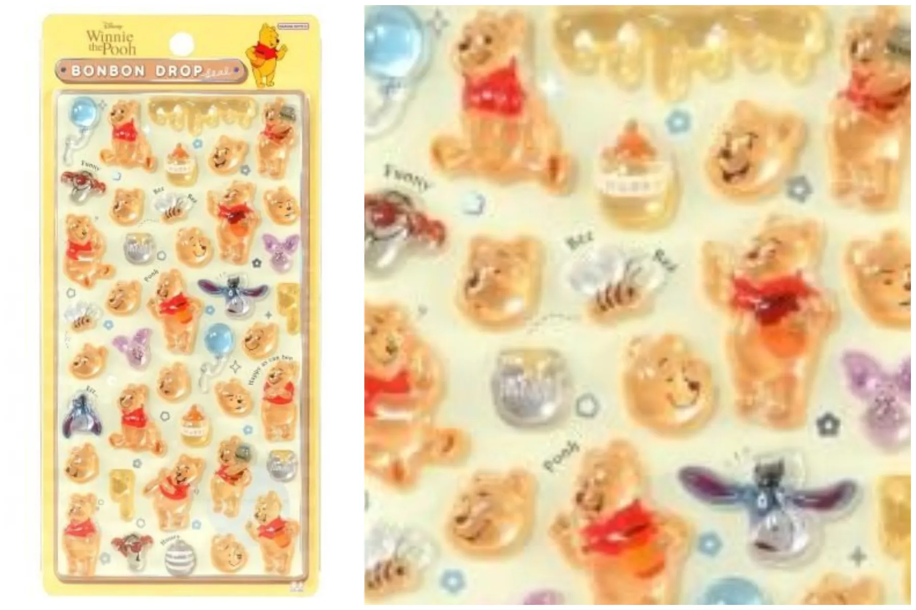 【ボンボンドロップシール】ディズニー第2弾「くまのプーさん」¥550(税込)