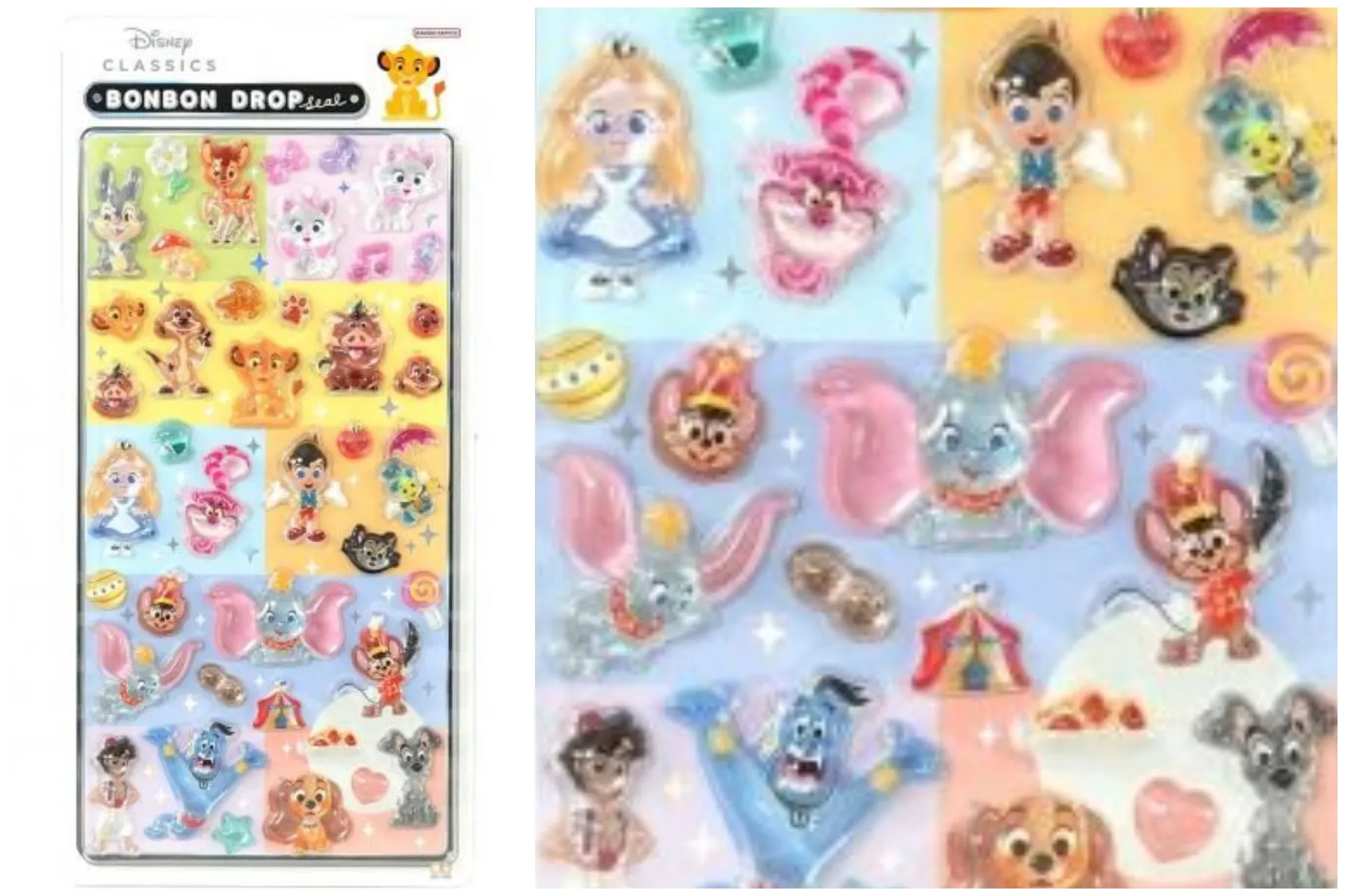 【ボンボンドロップシール】ディズニー第2弾「クラシック」¥550(税込)