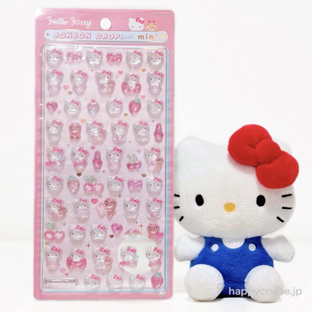 【ボンボンドロップシールmini】サンリオミニ「ハローキティ ピンク」が可愛すぎる〜♡双子ミミィのさくらんぼシールも♡