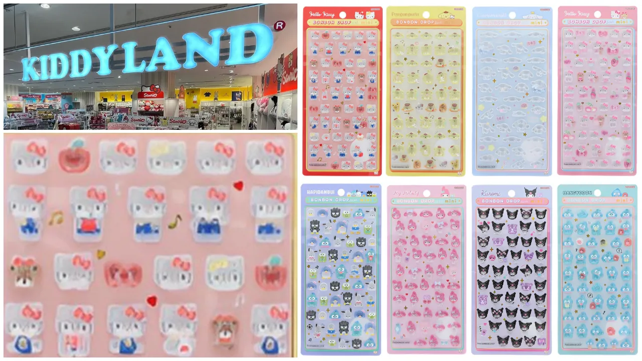 【キディランド心斎橋パルコ店】ボンボンドロップシール「サンリオmini(ミニ)」2/16(月)～2/22(日) 購入整理券！抽選エントリースタート！