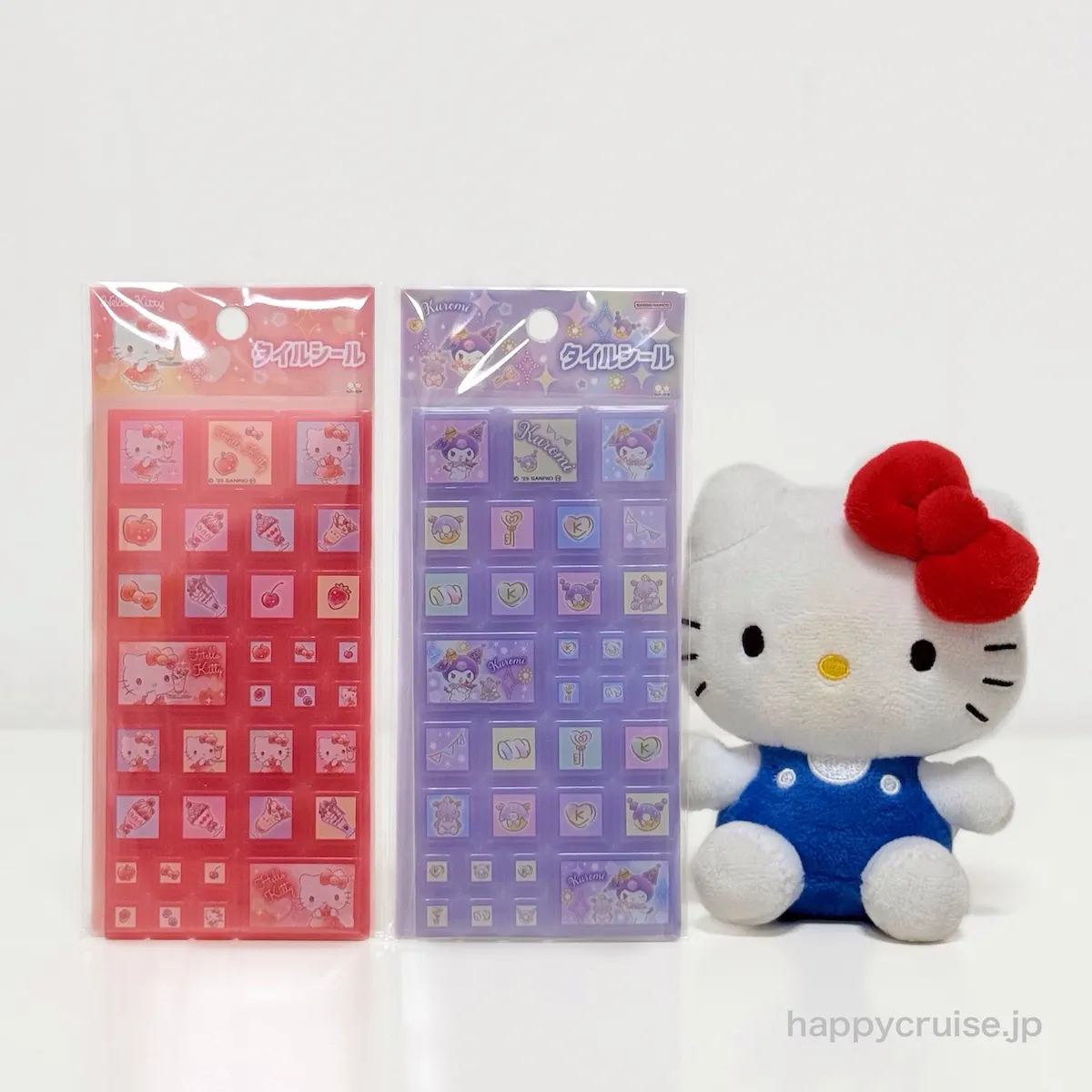 【サンリオ タイルシール】ゆめかわなハローキティ・クロミの2種類がめっちゃ可愛い♡