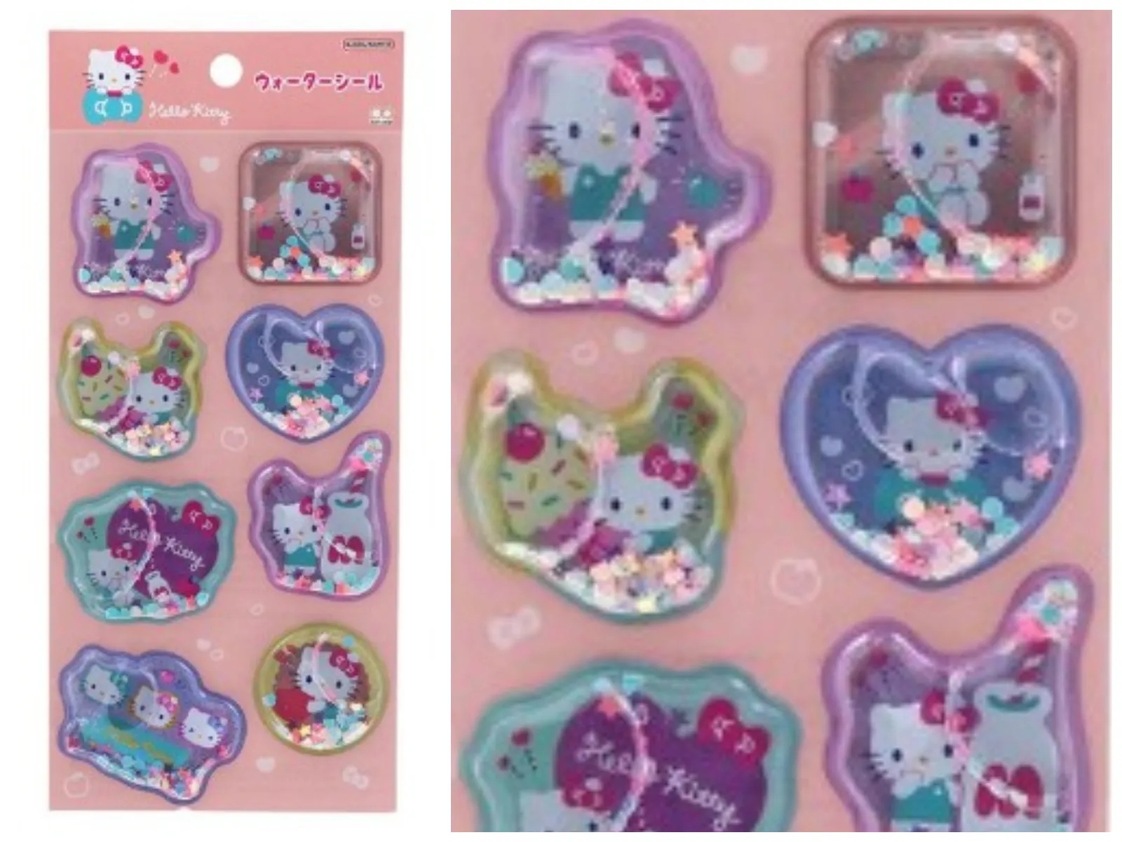 しまむら抽選販売【ウォーターシール】ウォーターシール ステショP ハローキティ 490円(税込 539円)