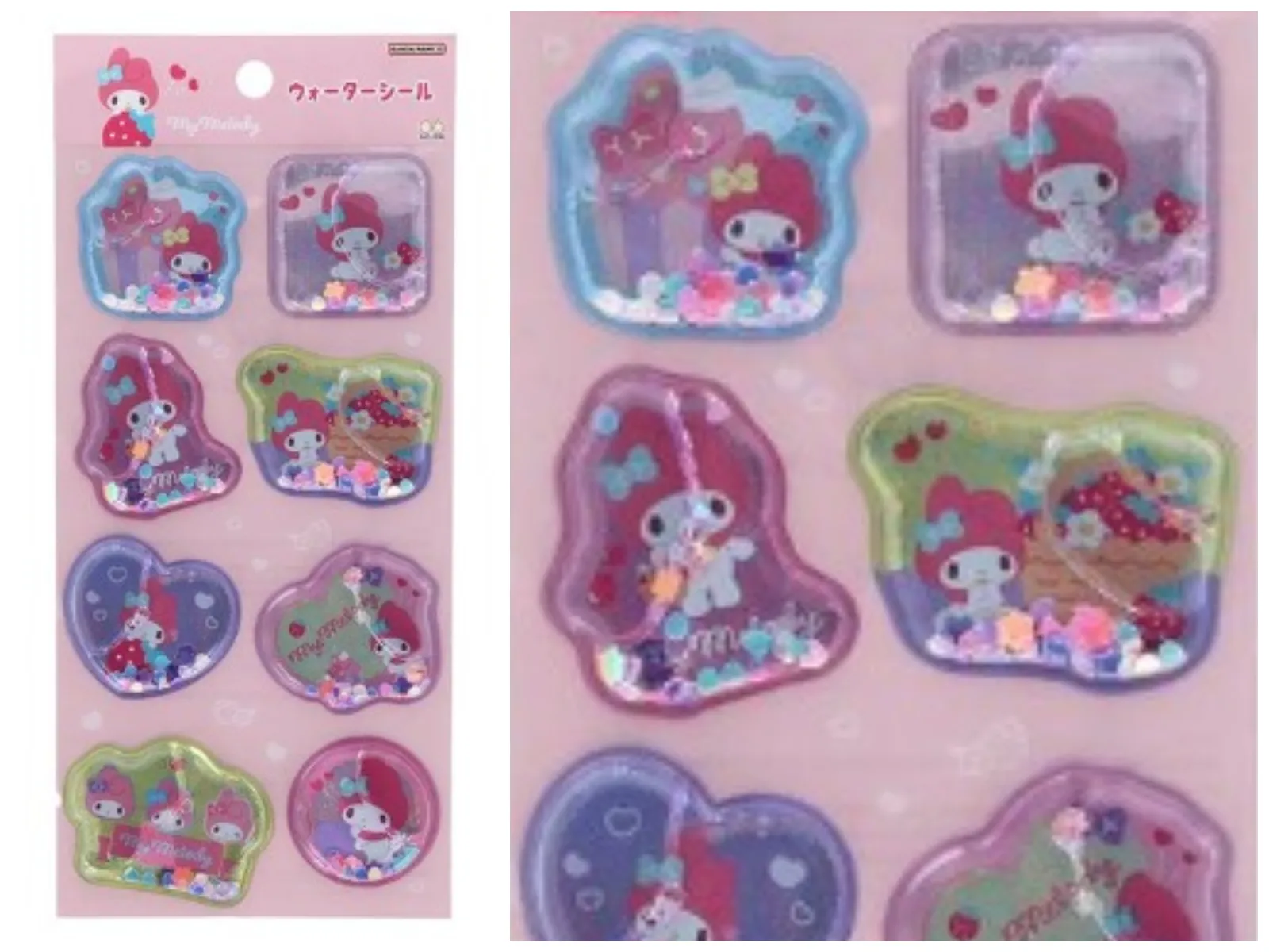 しまむら抽選販売【ウォーターシール】ウォーターシール ステショP マイメロディ 490円(税込 539円)