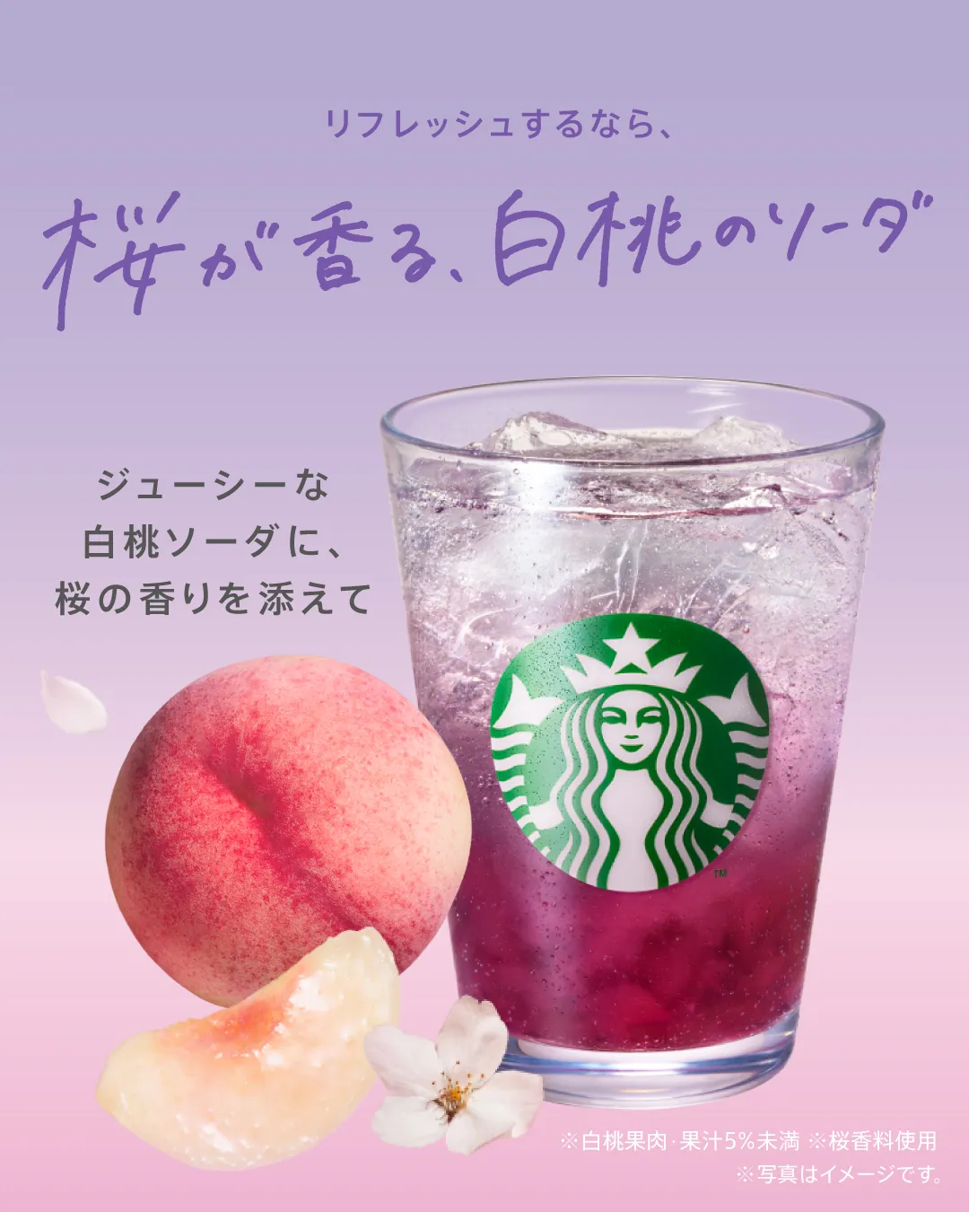 【スタバ新作ドリンク】桜×白桃のSAKURAビバレッジ3種(フラペチーノ・ラテ・ソーダ)登場♡2026年2月18日(水)新発売!