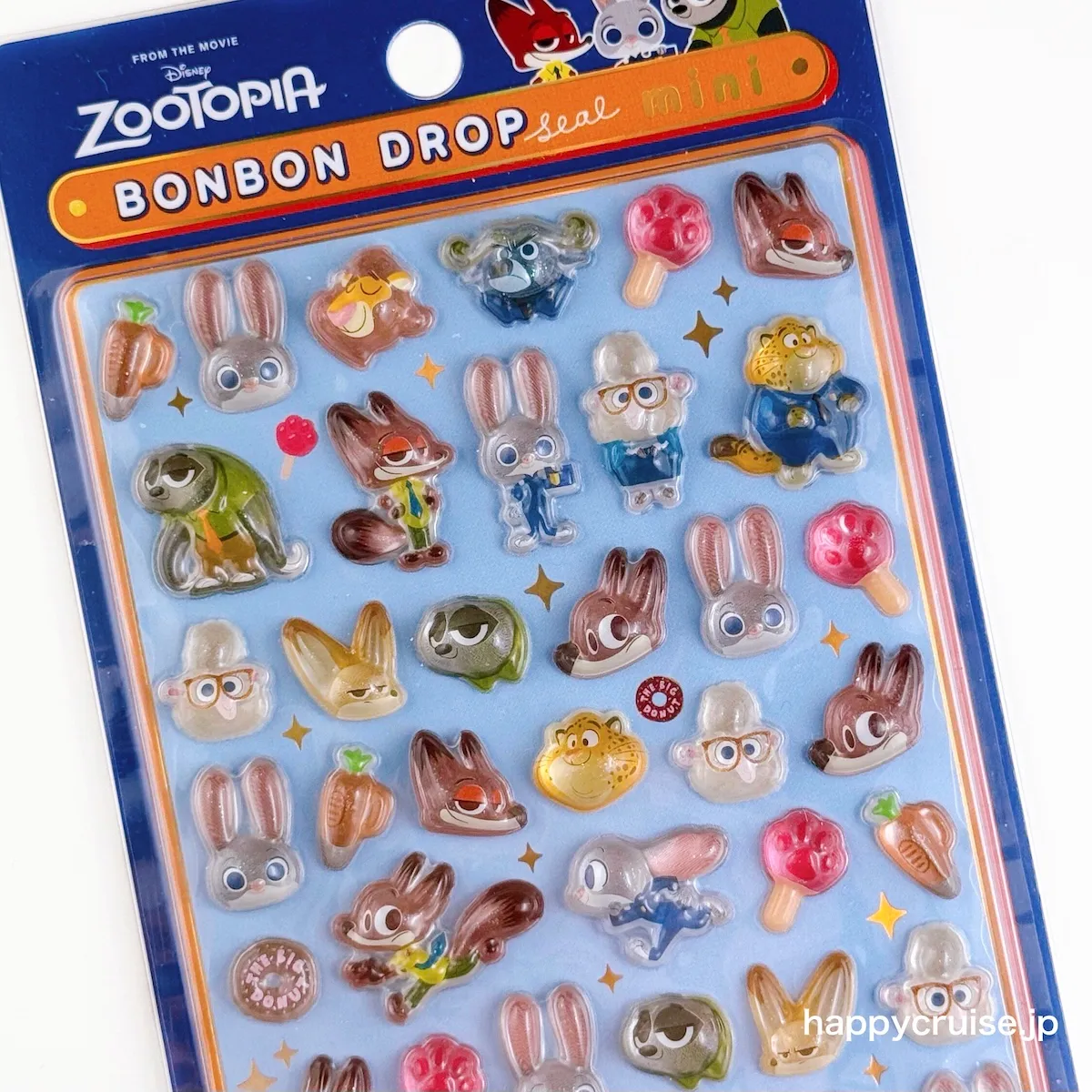 【ボンボンドロップシールmini】ディズニー『ズートピア ミニ』がめっちゃ可愛い〜♡ジュディやニックが大集合!(HAPPY CRUISE オリジナル写真&オリジナル記事)
