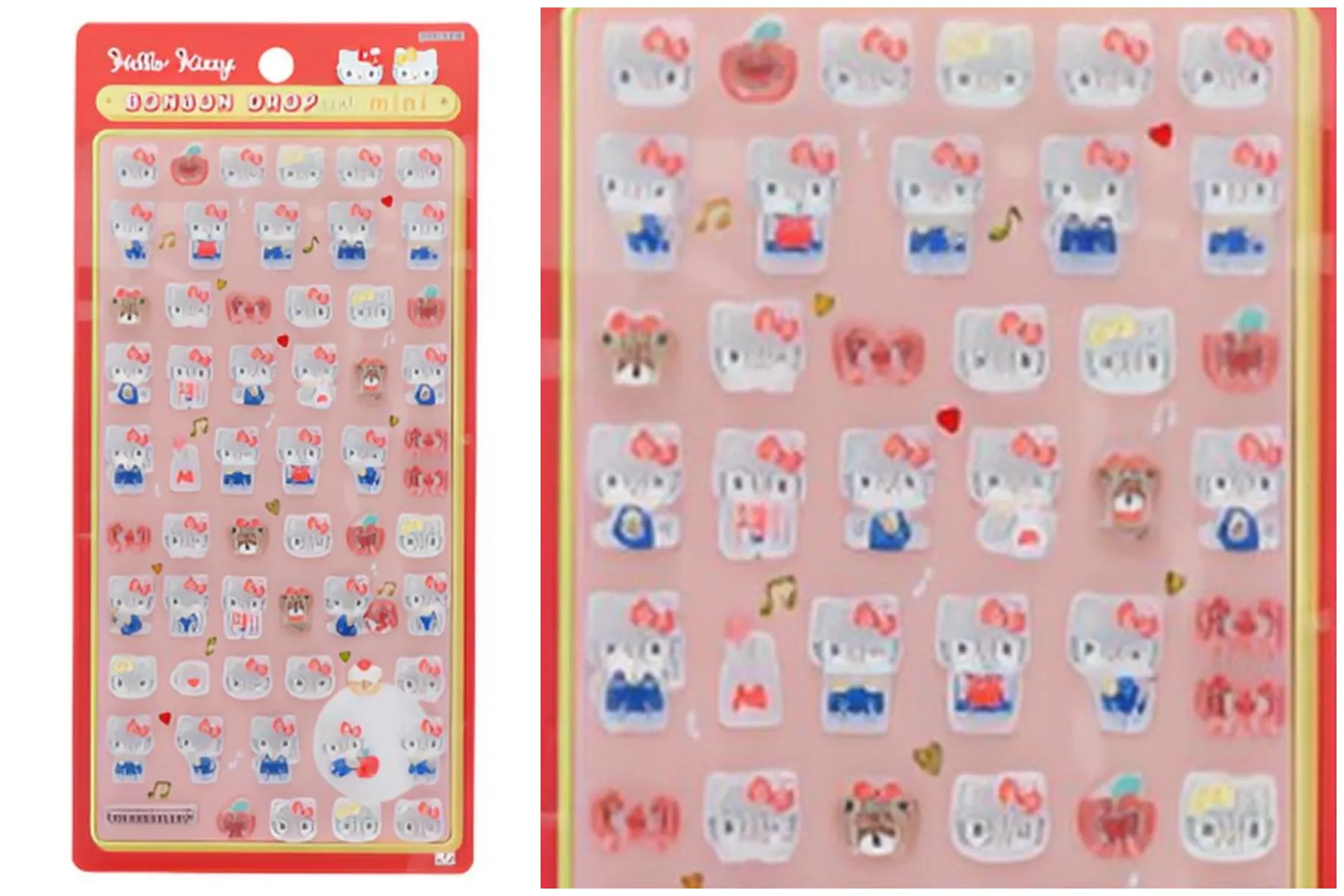 【ボンボンドロップシール mini】サンリオキャラクターズ ミニ ハローキティ レッド