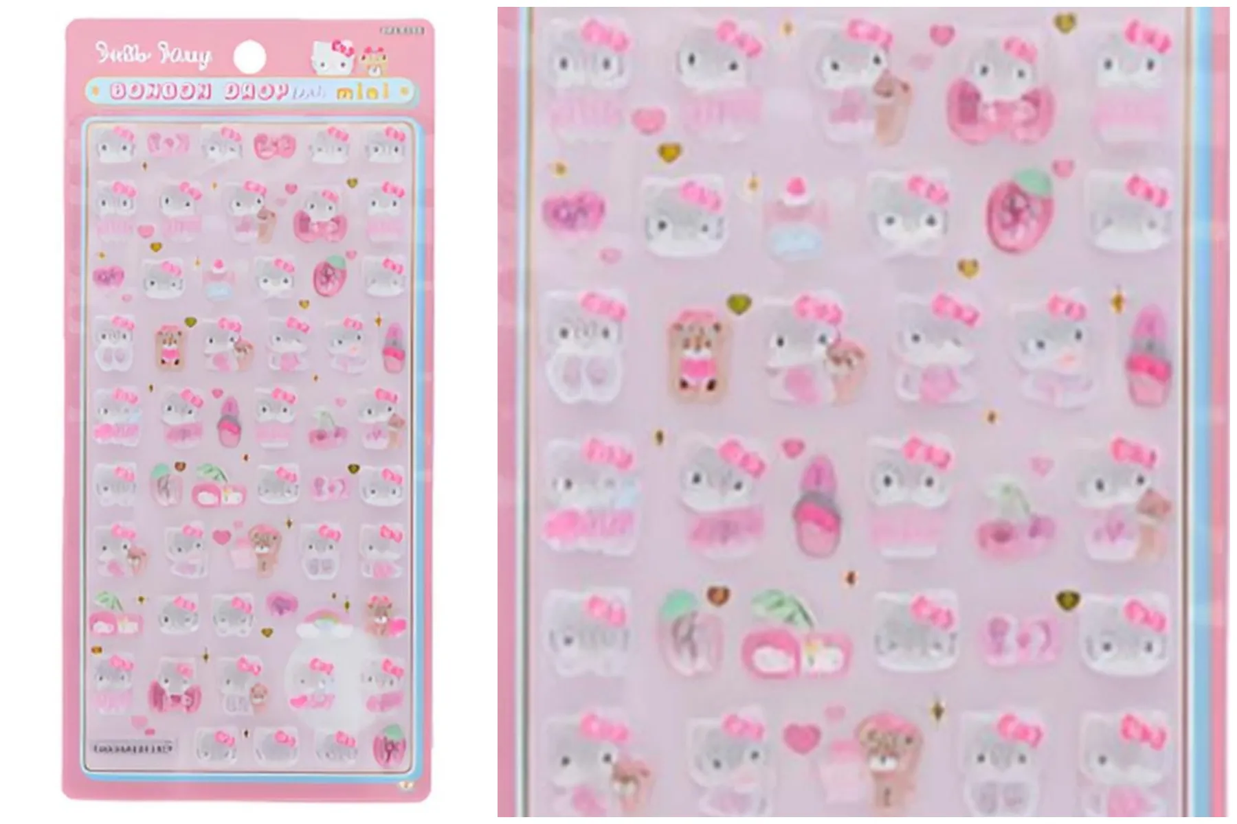 【ボンボンドロップシール mini】サンリオキャラクターズ ミニ ハローキティ ピンク