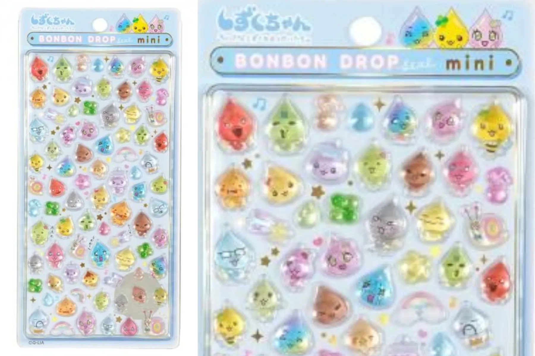 【ボンボンドロップシール ミニ】「しずくちゃんシリーズ」しずくの森のなかまたち 04285 クーリア公式