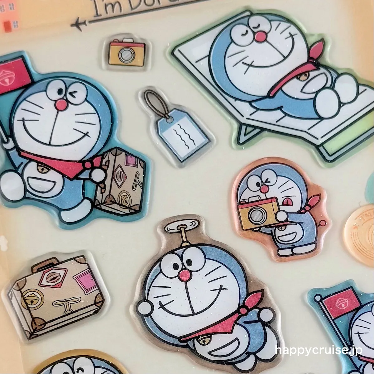 【ドラえもん】新作の立体シール「ドロップジェリーシール」4種類(トラベルさんぽ・POP柄・ぬいぐるみいっぱい/海・おうちじかん)が可愛すぎた‥♡ 2026年2月27日(金)に映画館グッズ売り場で買えたよ♪