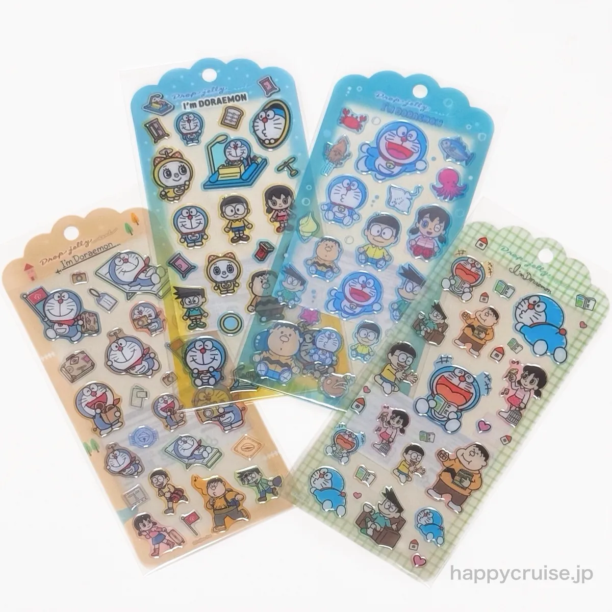 【ドラえもん】新作の立体シール「ドロップジェリーシール」4種類(トラベルさんぽ・POP柄・ぬいぐるみいっぱい/海・おうちじかん)が可愛すぎた‥♡ 2026年2月27日(金)に映画館グッズ売り場で買えたよ♪