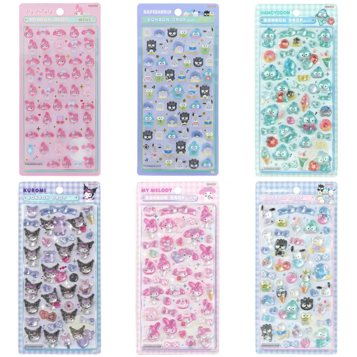 【キディランドららぽーと富士見店】ボンボンドロップシール「サンリオミニ・サンリオ第2弾」抽選販売