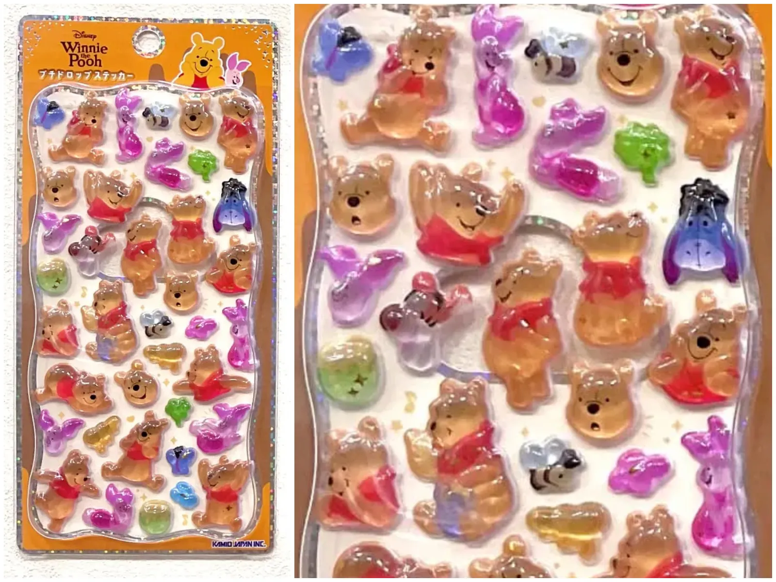 【キディランド】プチドロップステッカー「ディズニー」くまのプーさん