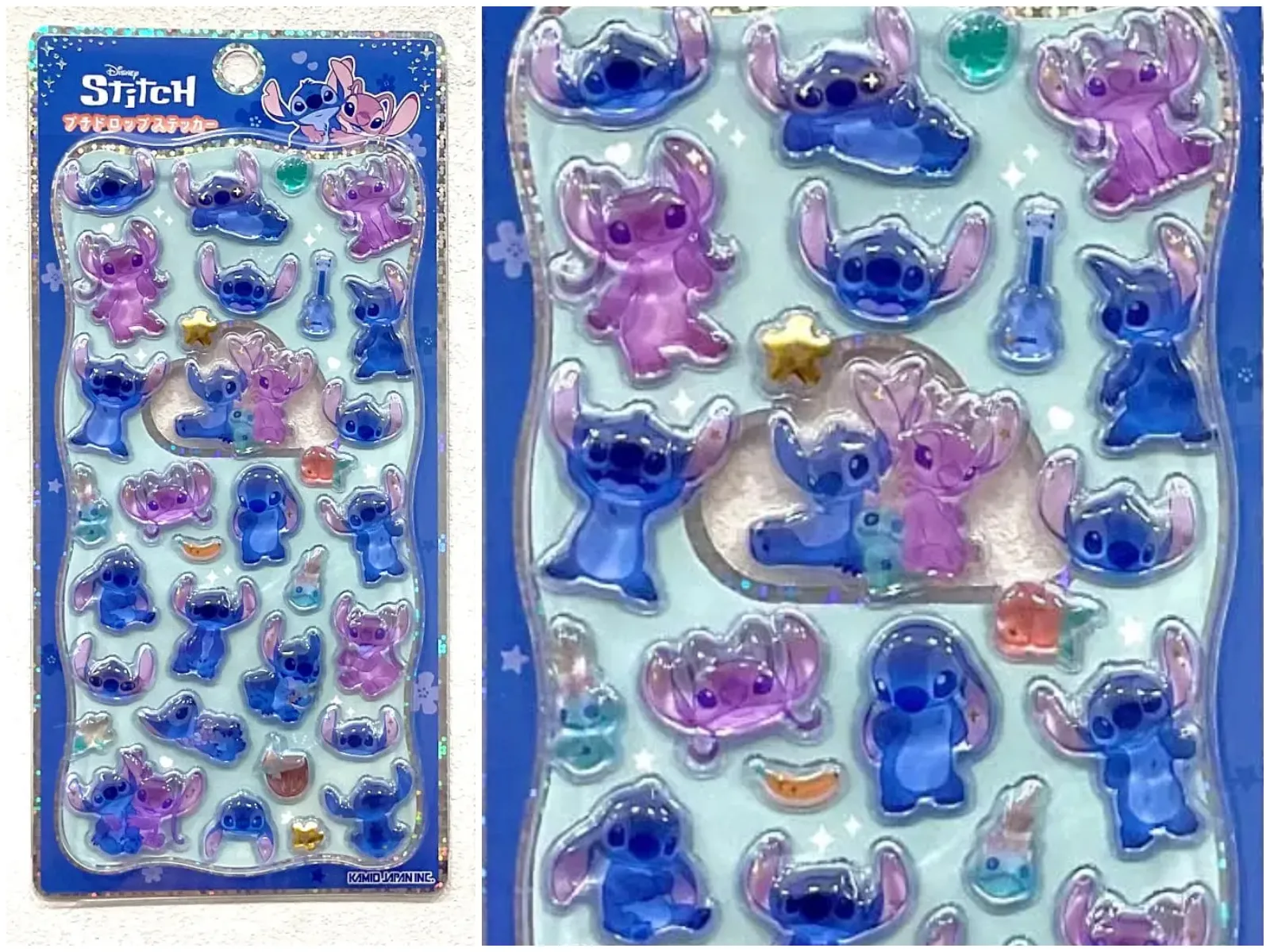 【キディランド】プチドロップステッカー「ディズニー」スティッチ