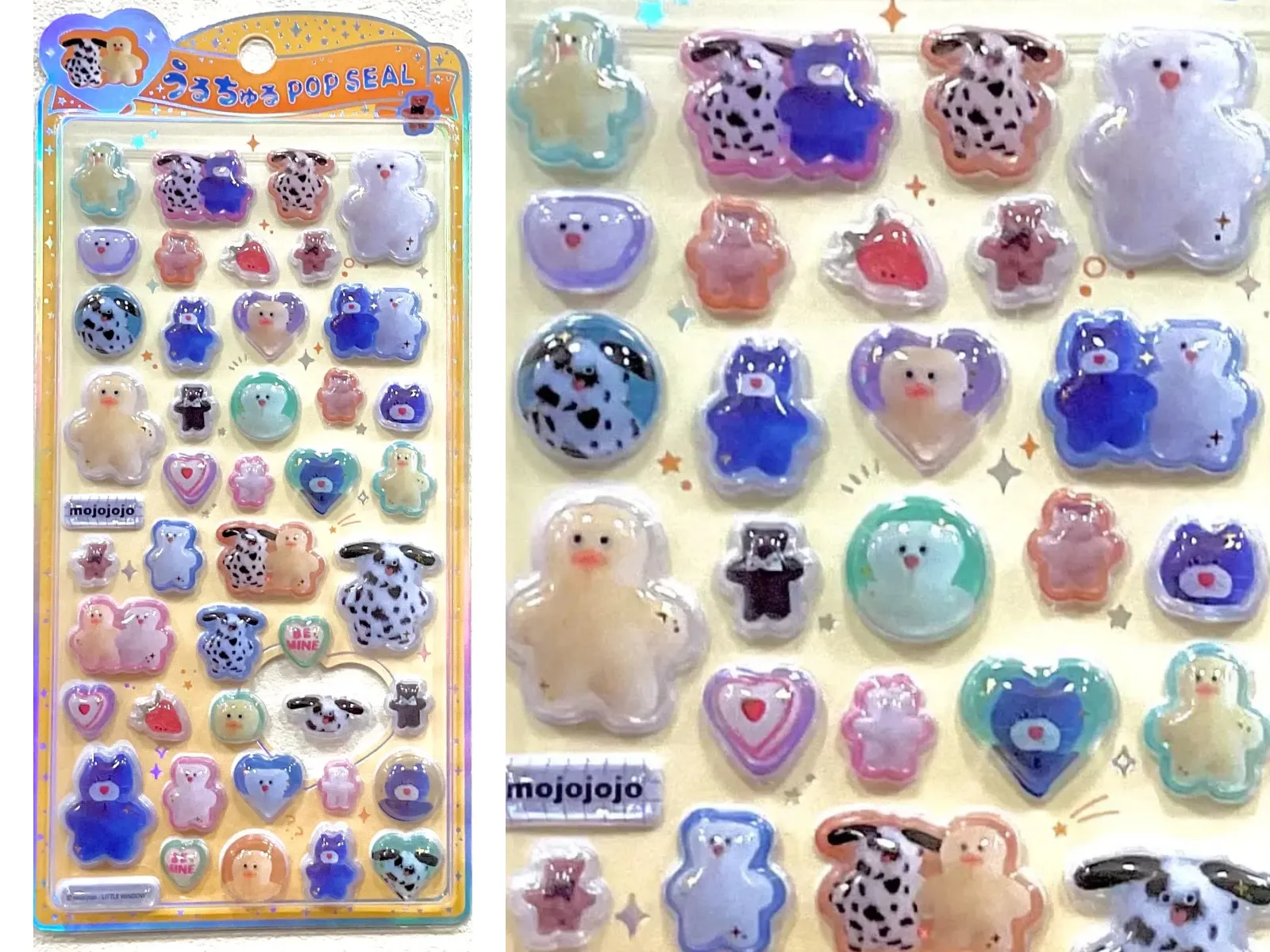 【キディランド】mojojojo(実写)うるちゅるポップシール抽選販売