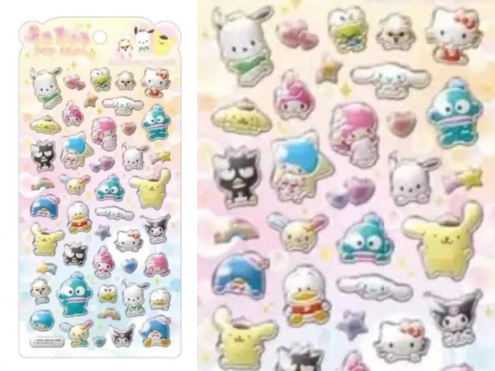 【うるちゅるポップシール】サンリオ「サンリオキャラクターズ」パーティリコ