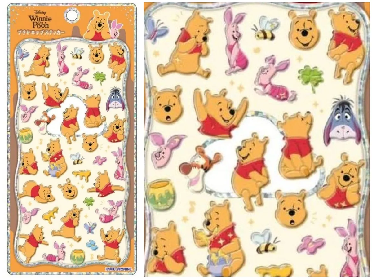 プチドロップステッカー「ディズニー」くまのプーさん