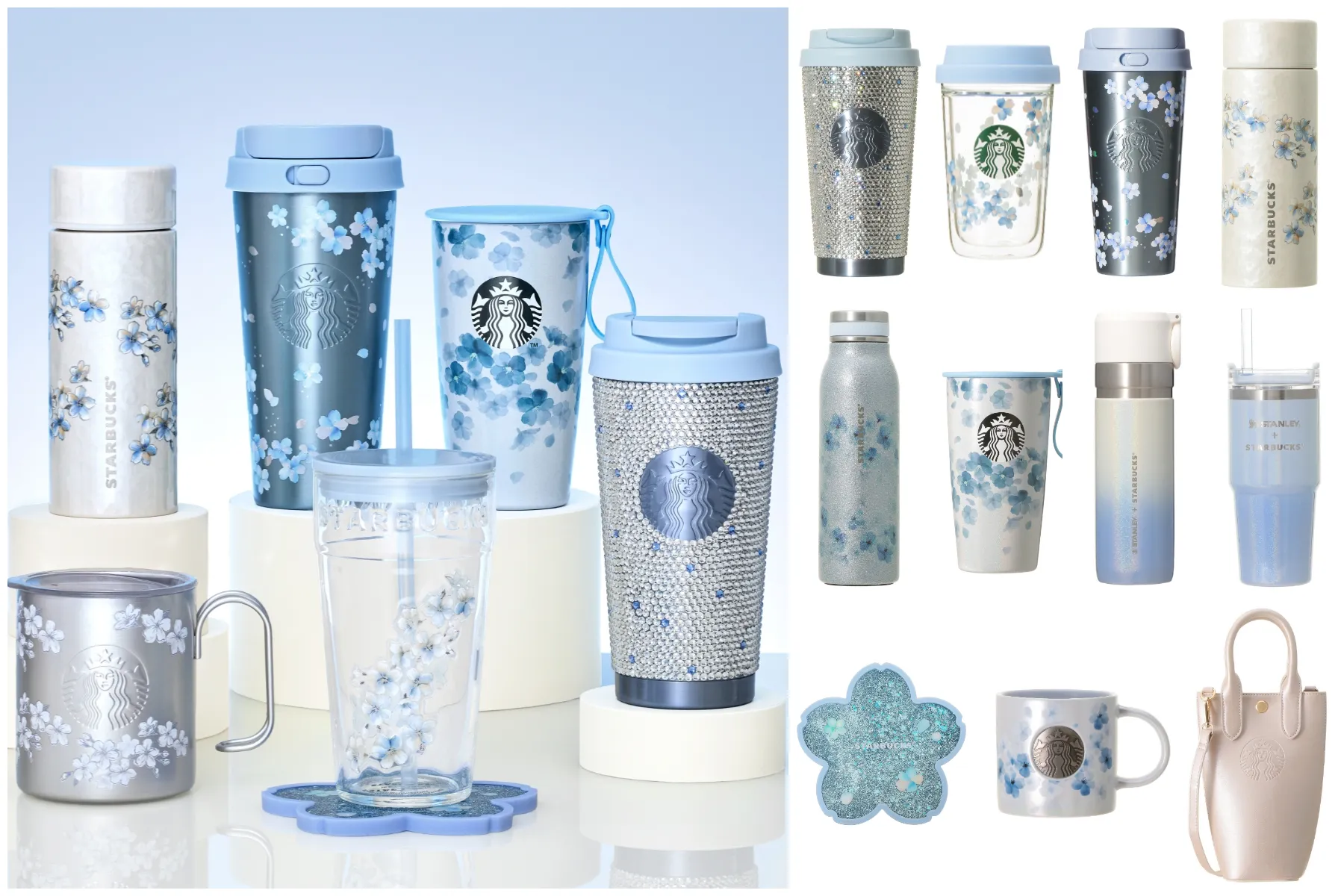 【スタバさくら2026】「SAKURA 新作グッズ第2弾」桜舞う青空がテーマ!エアリーブルーがきらめく限定ボトルやタンブラーなど16種類を大公開♡