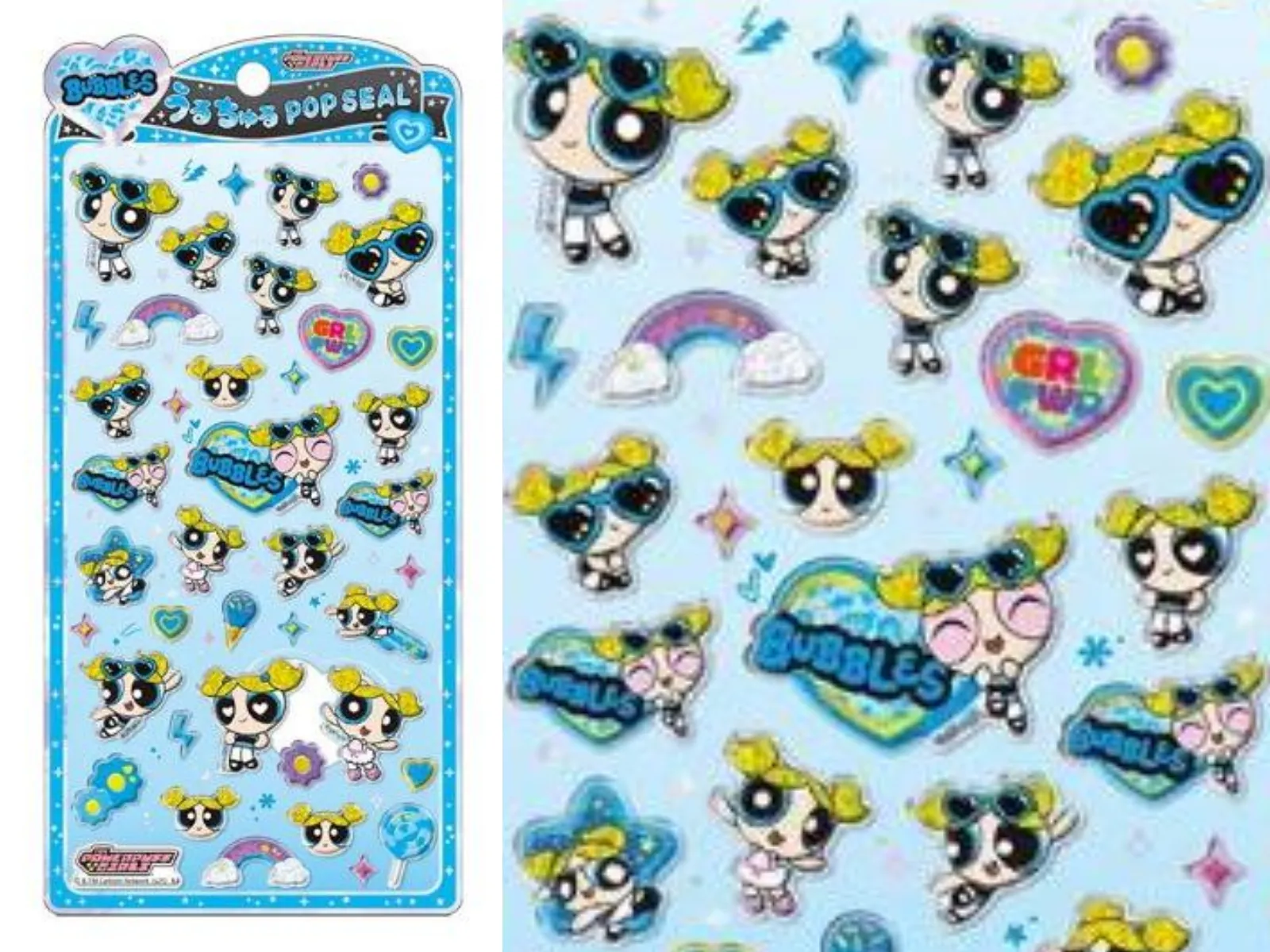 【うるちゅるポップシール】パワーパフガールズ「バブルス」うるちゅるPOPシール