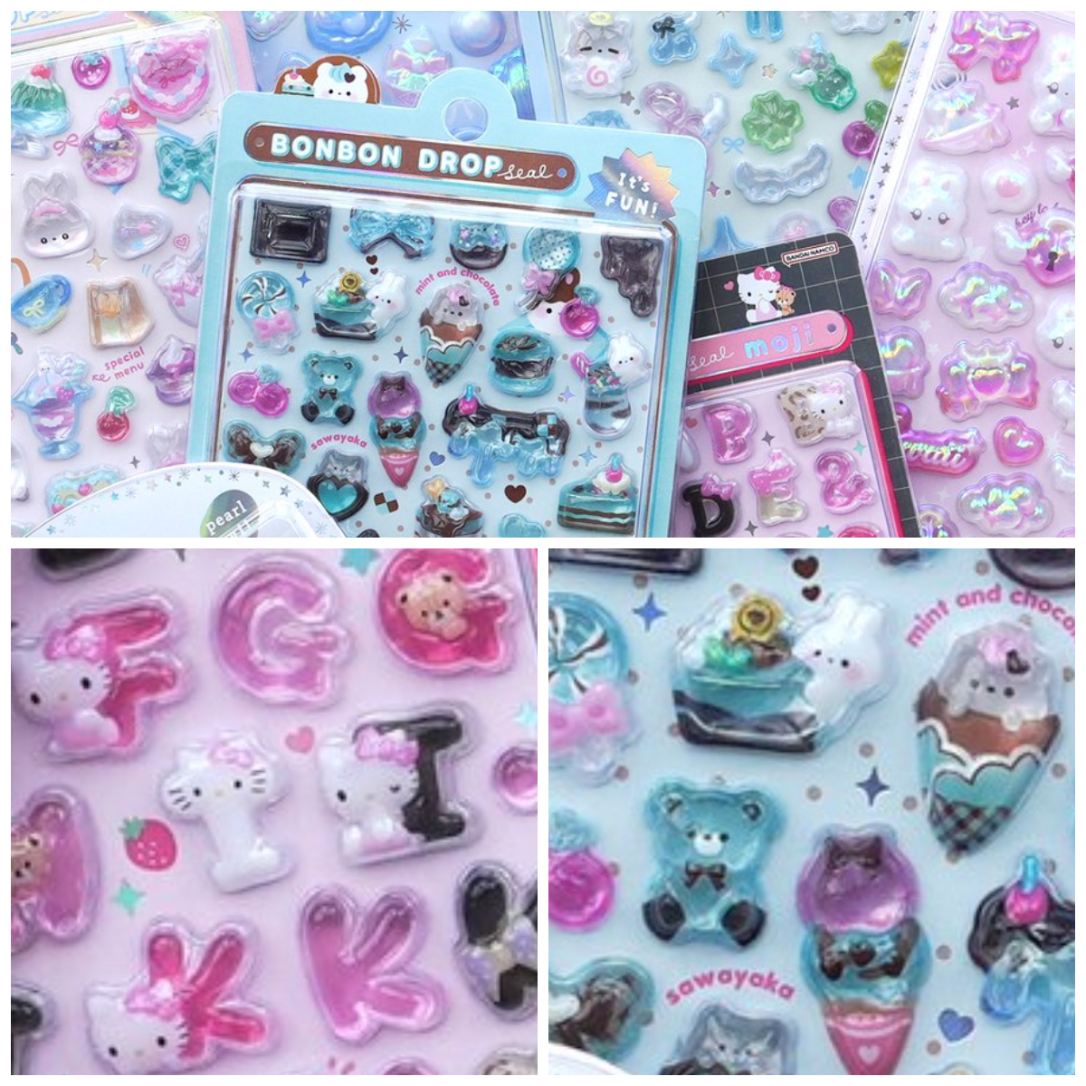 【ボンボンドロップシール】ボンドロの新作発表きたー♡「サンリオ文字」「オリジナル」「パールベール」全16種が4月下旬発売！