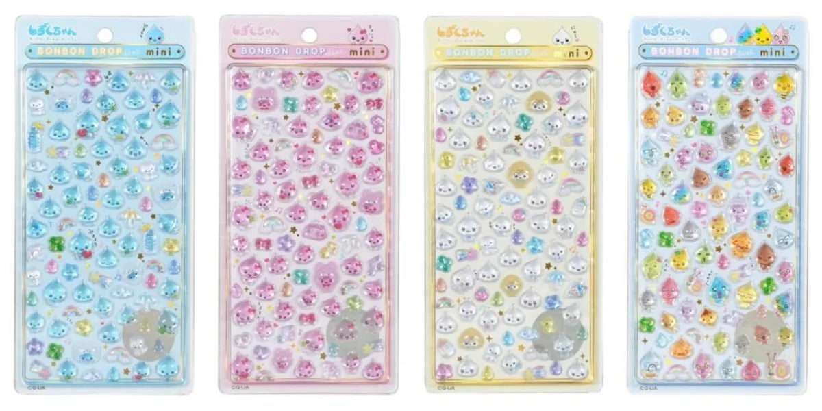 【ボンボンドロップシール mini】しずくちゃんミニ 全4種