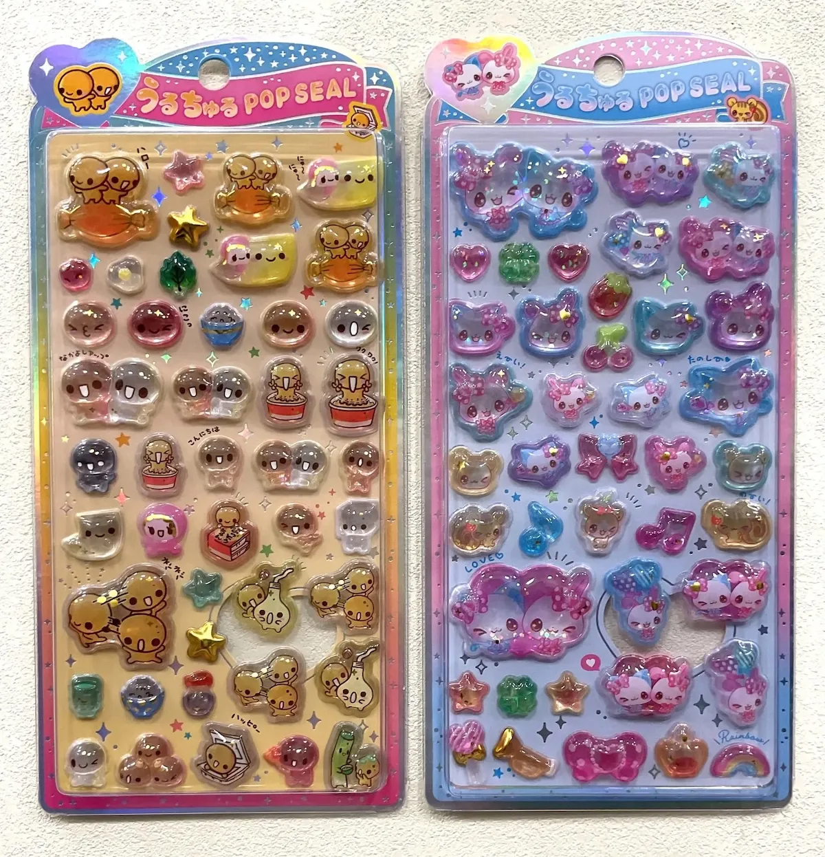 うるちゅるポップシール【うるちゅるPOPシール】「なっとうちゃん」「まじかるみゆちゃん」