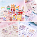 立体シールきたー♡【モフサンド×サンリオキャラクターズ】なかよしデザインが可愛すぎ！「ぷっくりシール・もっちりシール」4月17日(金)発売！