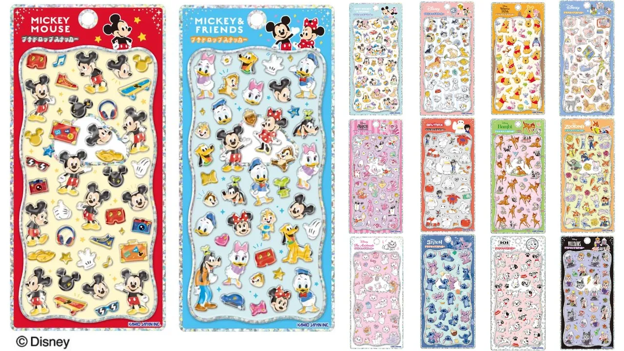 プチドロップステッカー(ディズニー)立体シール