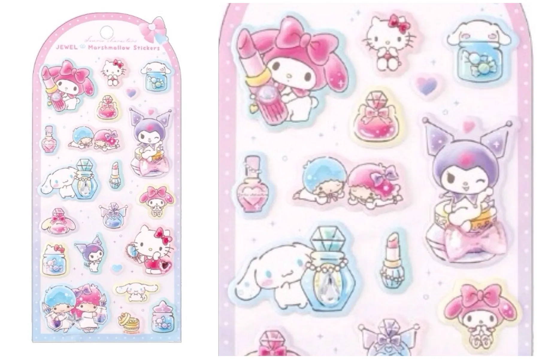 サンリオ ジュエルマシュマロステッカーズ (コスメ/集合)立体シール