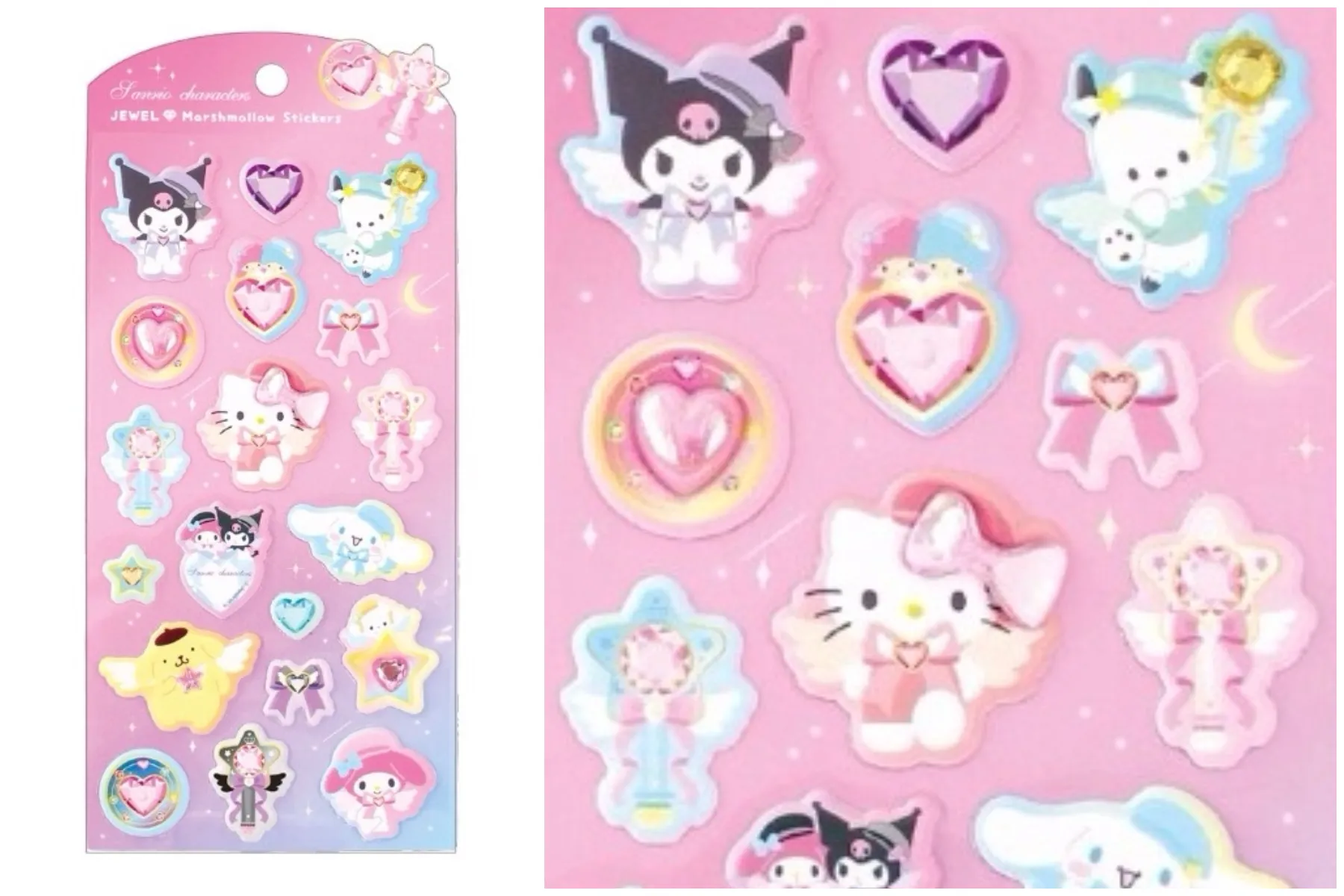 サンリオ ジュエルマシュマロステッカーズ (マジカルジュエリー)立体シール