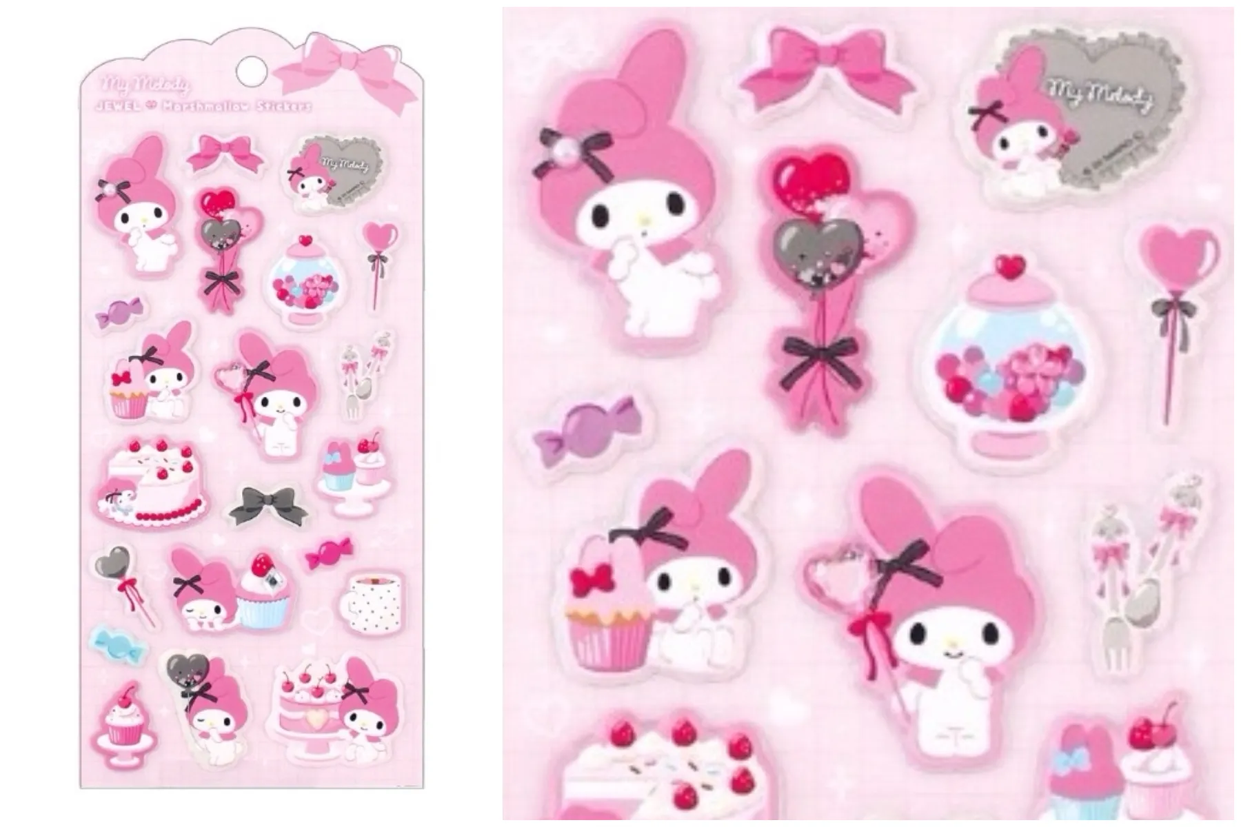 サンリオ ジュエルマシュマロステッカーズ (ピンクティータイム/マイメロディ)