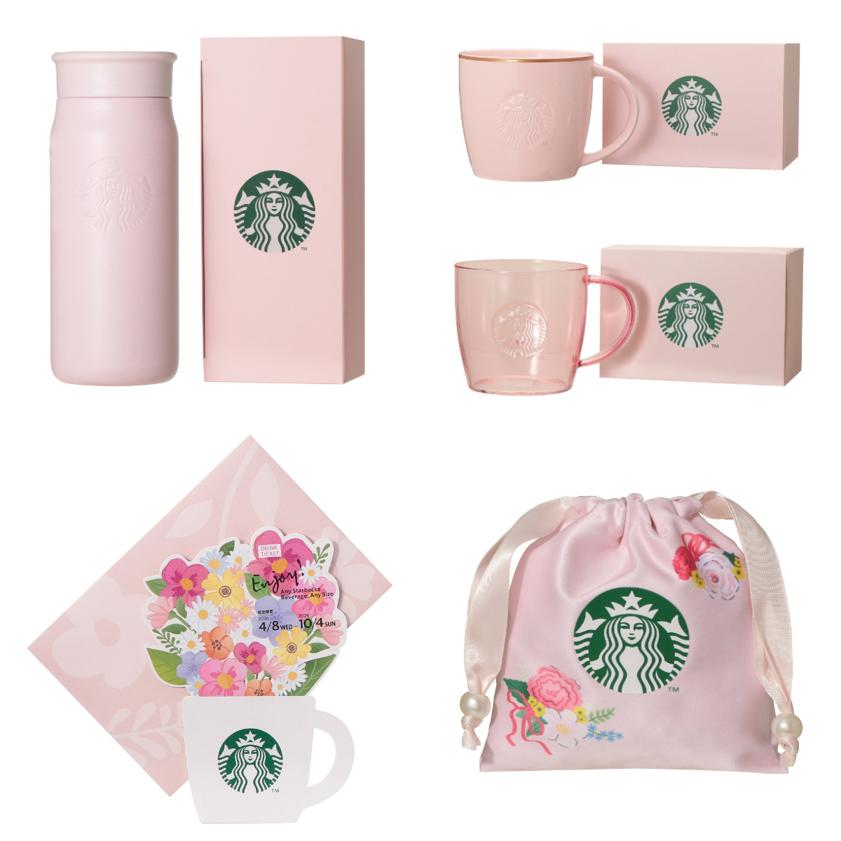 【スタバの新作グッズ】母の日に贈りたい♡上品ピンクのギフトシリーズが登場