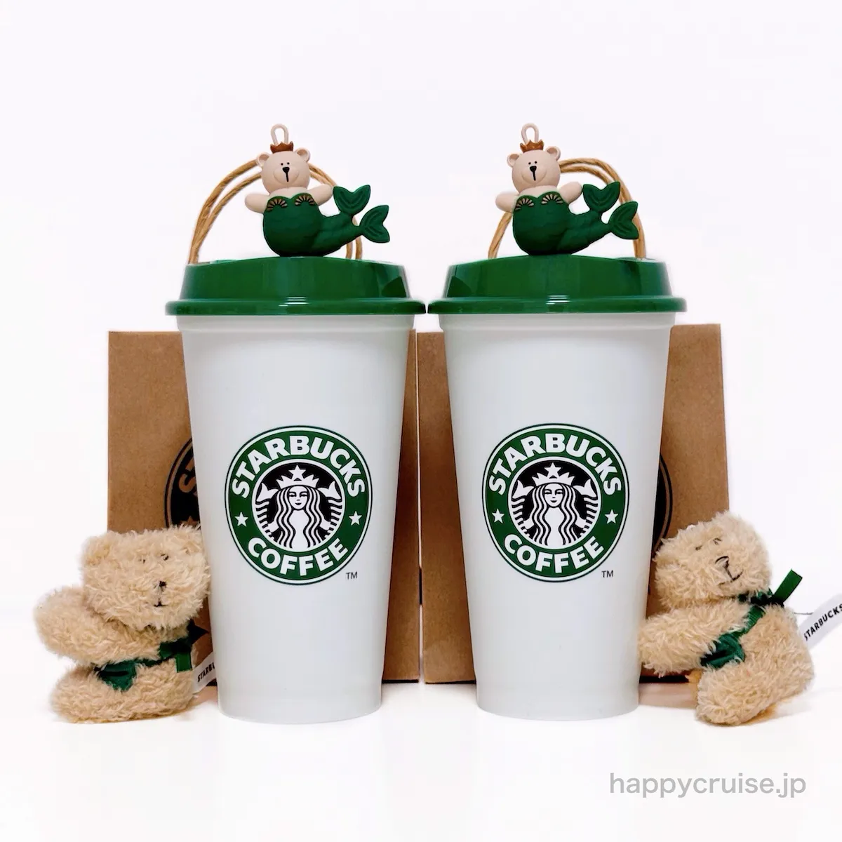 【スタバ新作】日本上陸30周年記念グッズ!リユーザブルカップ&人魚に扮したベアリスタキャップが可愛すぎる〜♡