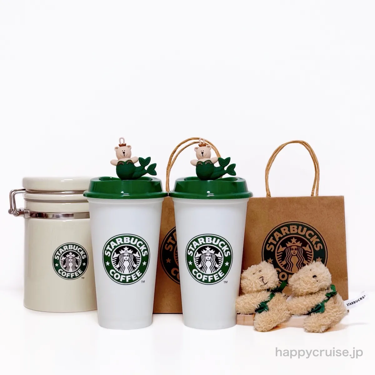 【スタバ新作】日本上陸30周年記念グッズ!リユーザブルカップ&人魚に扮したベアリスタキャップが可愛すぎる〜♡