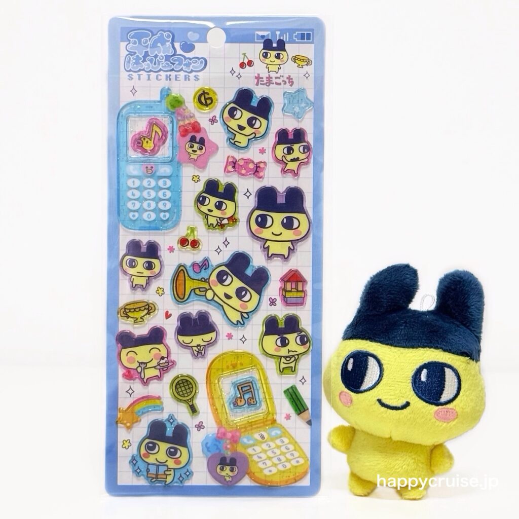 【たまごっち】この「まめっち」は反則級！ガラケーデザインの立体シール「平成はっぴーフォンステッカーズ」が可愛すぎた♡