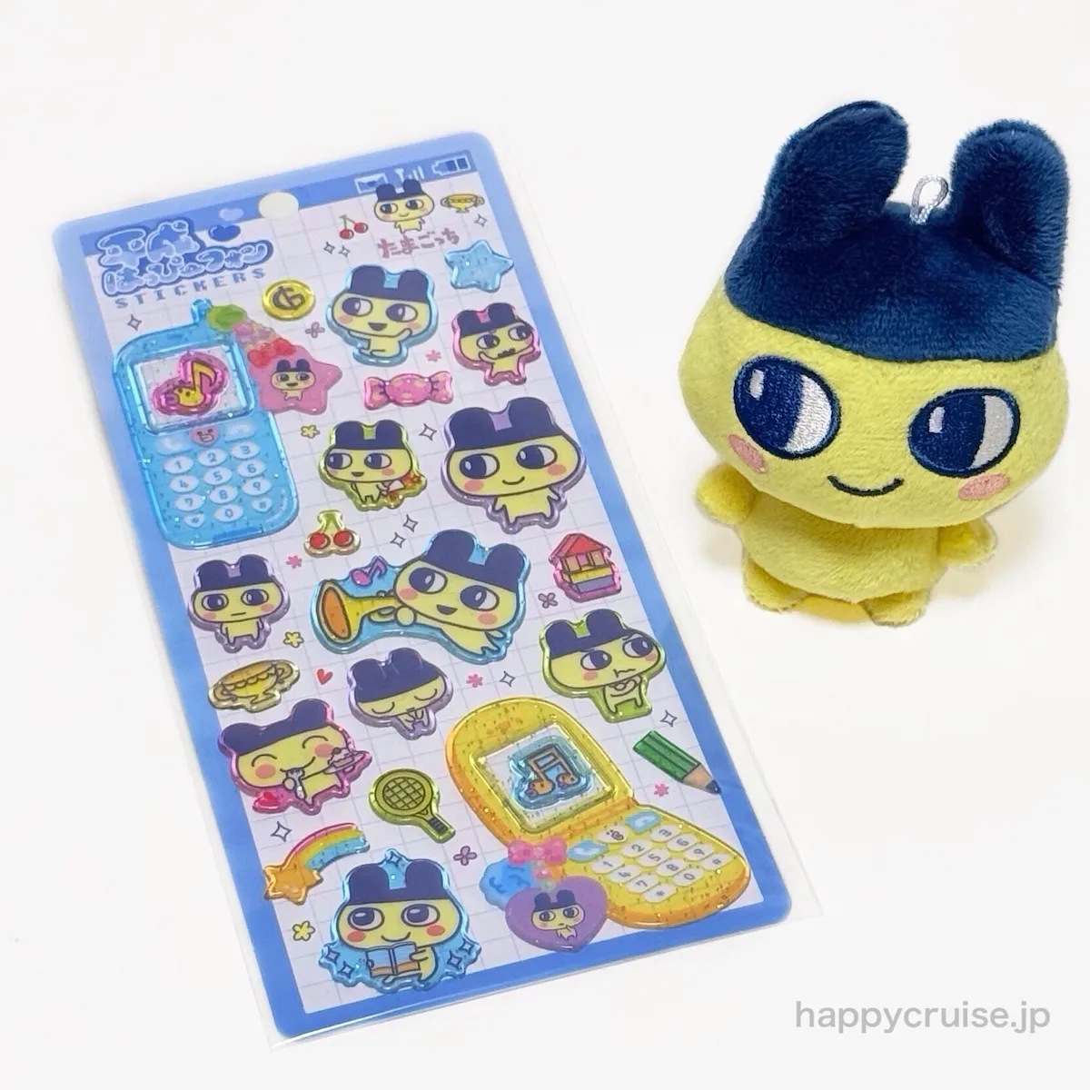 【たまごっち】この「まめっち」は反則級！ガラケーデザインの立体シール「平成はっぴーフォンステッカーズ」が可愛すぎた♡（HAPPY CRUISE オリジナル記事）
