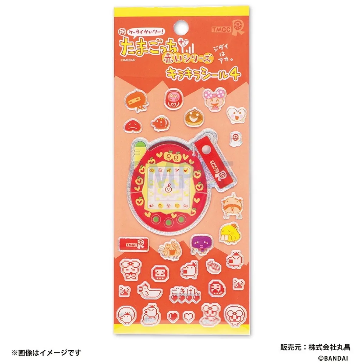 100円なの!?【たまごっち】キラキラシール第4弾(赤いシリーズ:赤たま)が可愛すぎる〜♡2026年5月下旬より玩具・文具・雑貨売り場で発売!